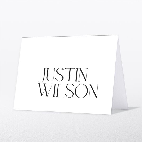 Happy Tears Place Cards Licorice Signature
