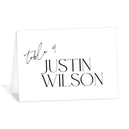 Happy Tears Place Cards Pure White Pearlescent