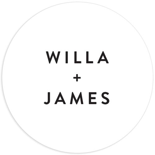 Happy Tears Wedding Stickers Pure White