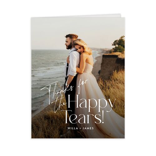 Happy Tears Thank You Cards