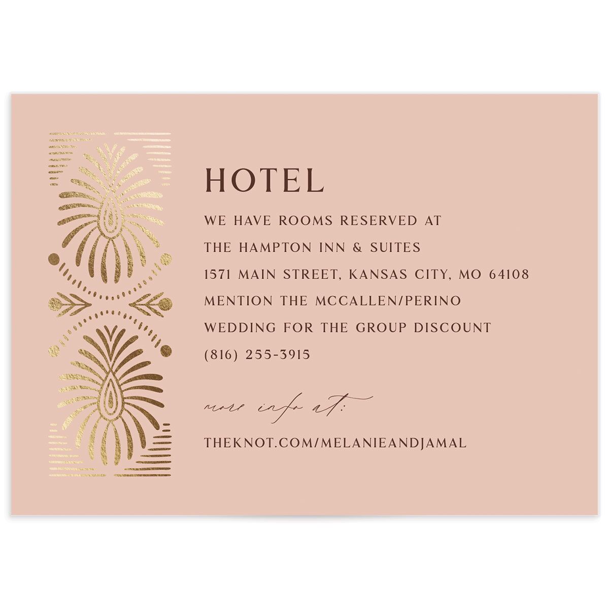 Woven Frame Wedding Enclosure Cards