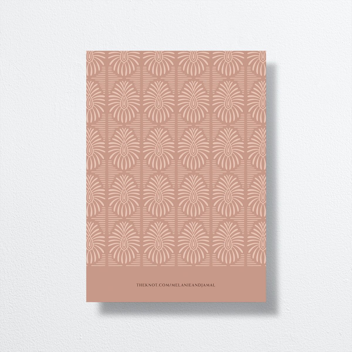 Woven Frame Wedding Invitations Gold Shy Pink Signature No