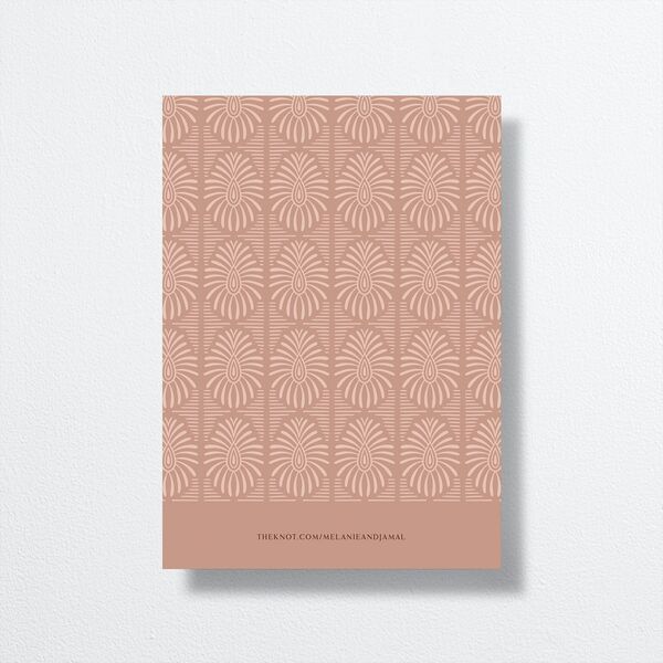 Woven Frame Wedding Invitations Gold Shy Pink Signature No