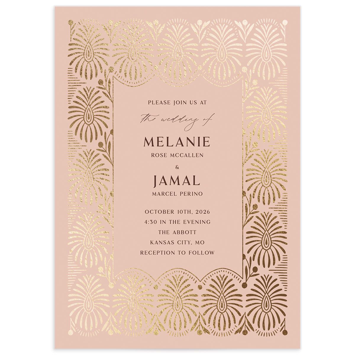 Woven Frame Wedding Invitations