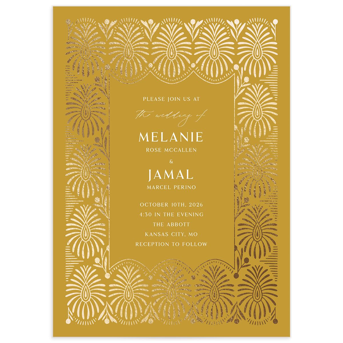 Woven Frame Wedding Invitations