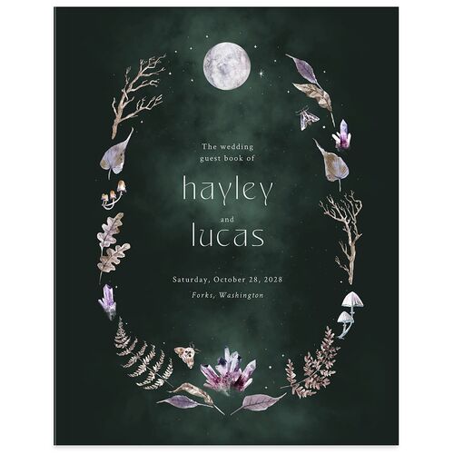 Crystal Forest Guest Books Hunter Green