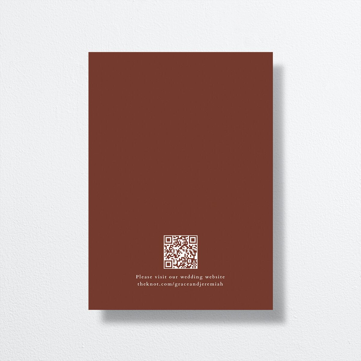 Foundation Save the Date Cards Chestnut Signature smooth No