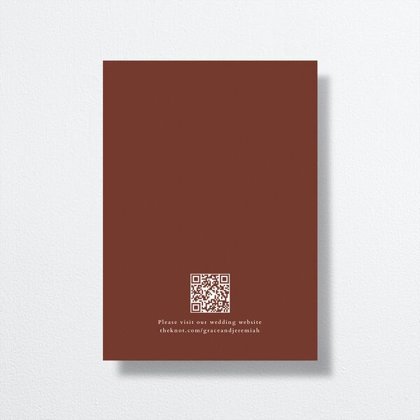 Foundation Save the Date Cards Chestnut Signature smooth No