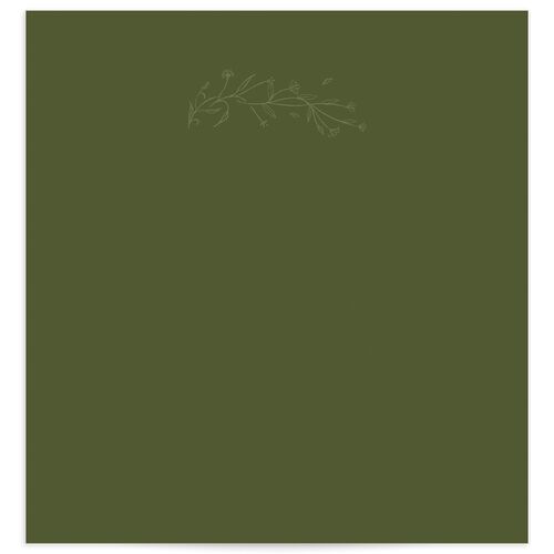 Gilded Monogram Standard Envelope Liners - Green