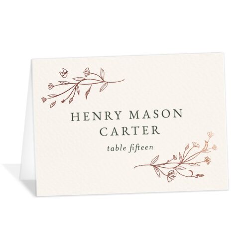 Gilded Monogram Place Cards - 