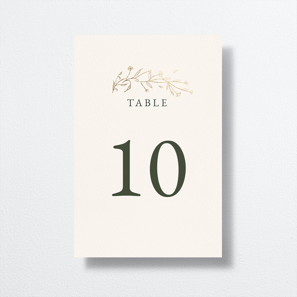 Gilded Monogram Table Numbers Gold Dark Camo Signature