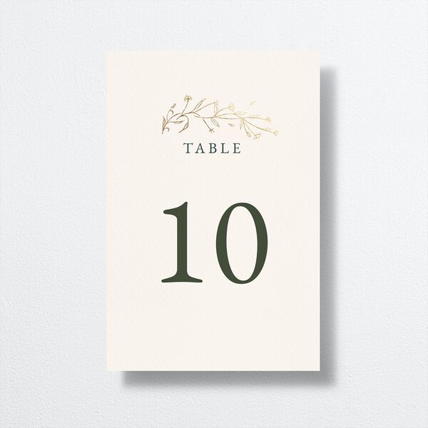 Gilded Monogram Table Numbers Gold Dark Camo Signature