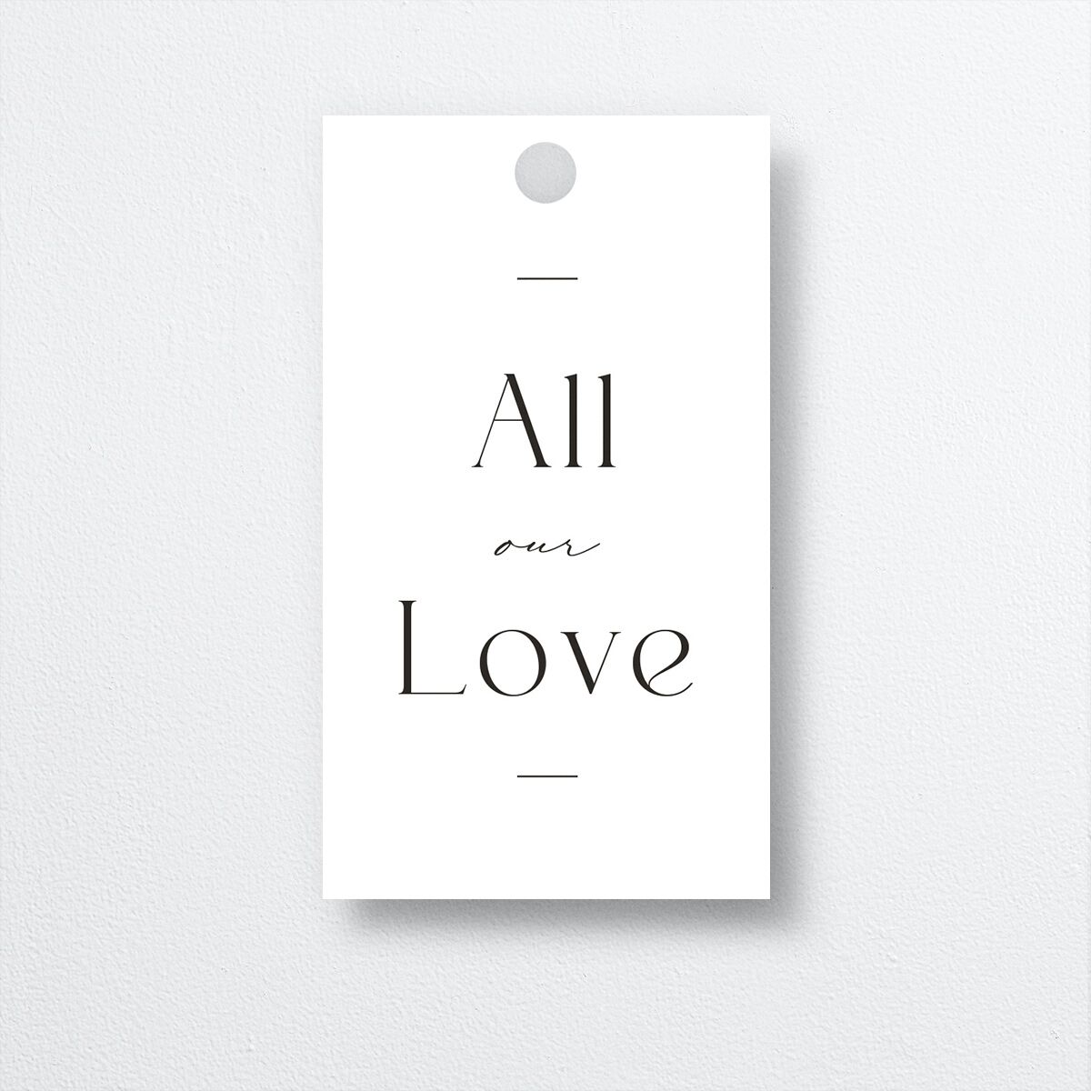 Refined Favor Gift Tags front