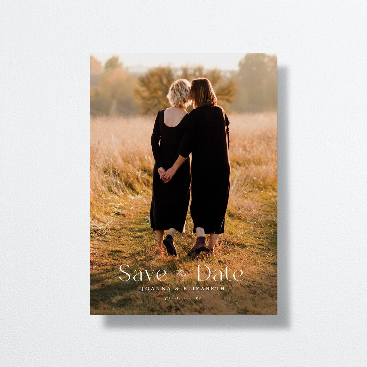 Refined Save The Date Cards front