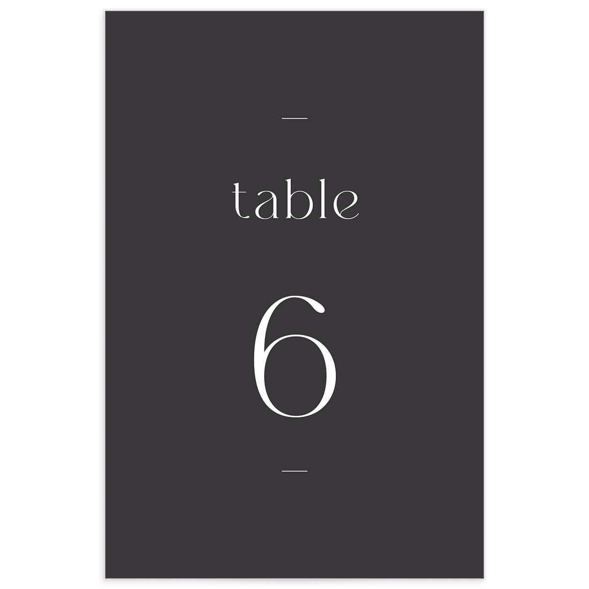 Refined Table Numbers