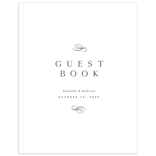 Flourishing Love Wedding Guest Book Pure White