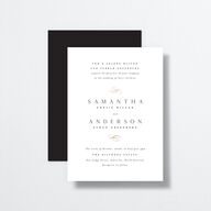 Flourishing Love Wedding Invitations Gold Pure White Signature No