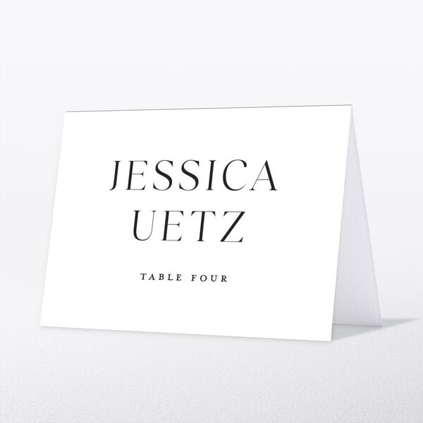 Classic Flourish Place Cards front