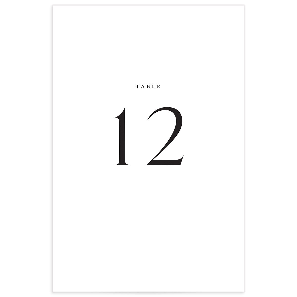 Classic Flourish Table Numbers