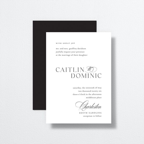 Classic formal on sale wedding invitations