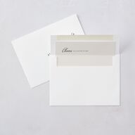 Simple Elegant Black Tie Wedding Invitations Champagne Signature Blank No Standard