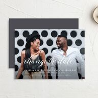 Scripted We Do Change the Date Cards Medieval Grey Signature