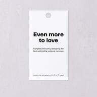 Upload Your Own Design Portrait Photo Gift Tags Pure White Signature