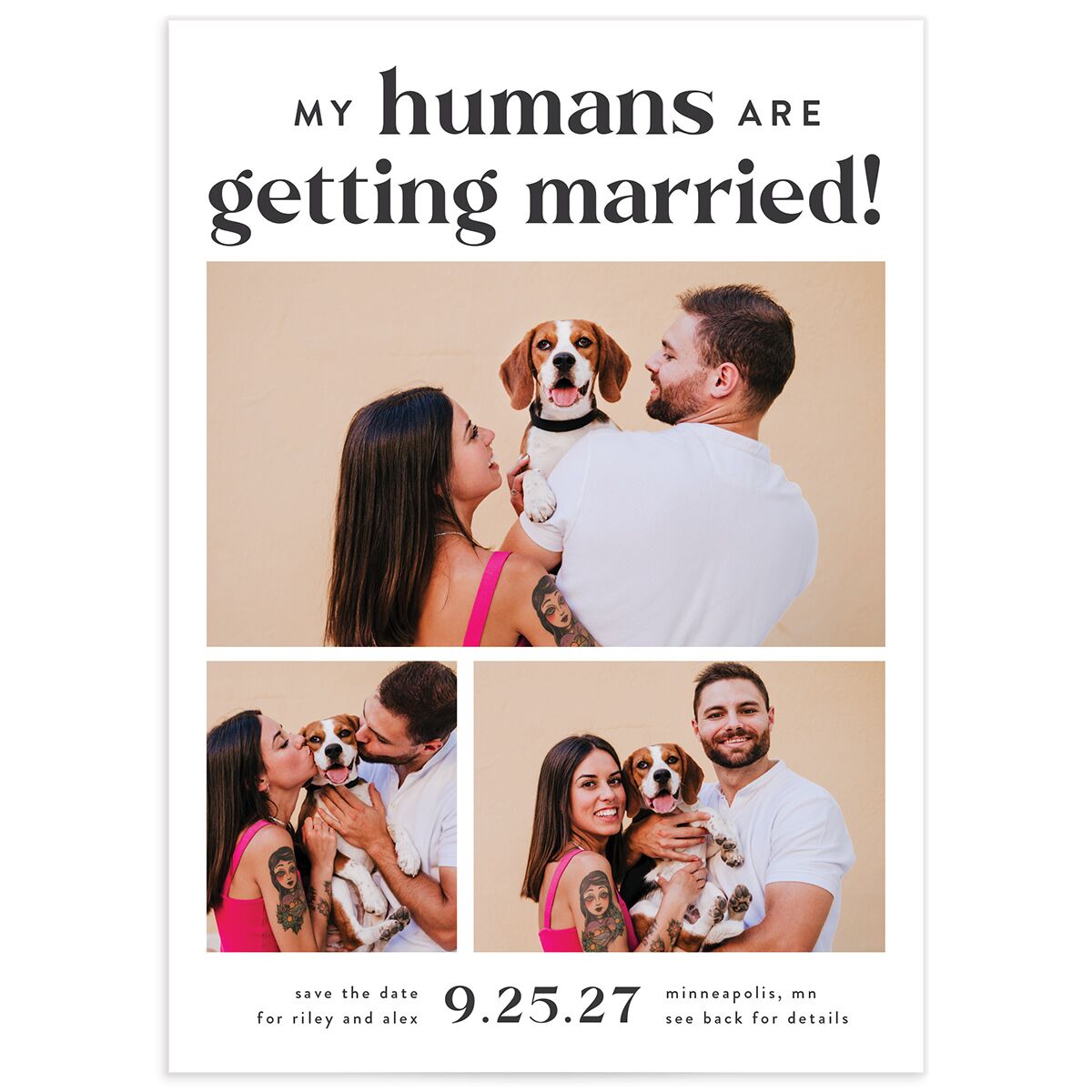 My Humans Save the Date Cards