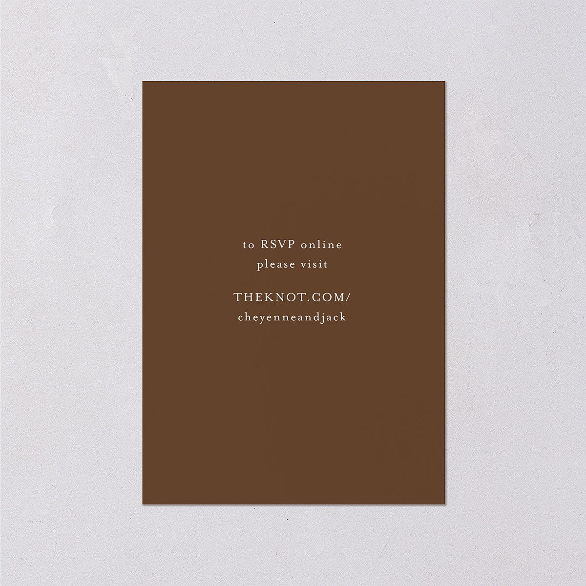 Western Wild Horses Wedding Response Cards Copper Signature