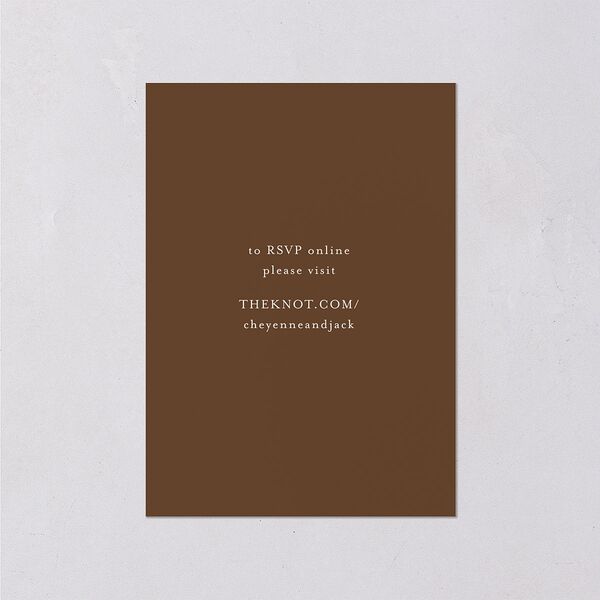 Western Wild Horses Wedding Response Cards Copper Signature