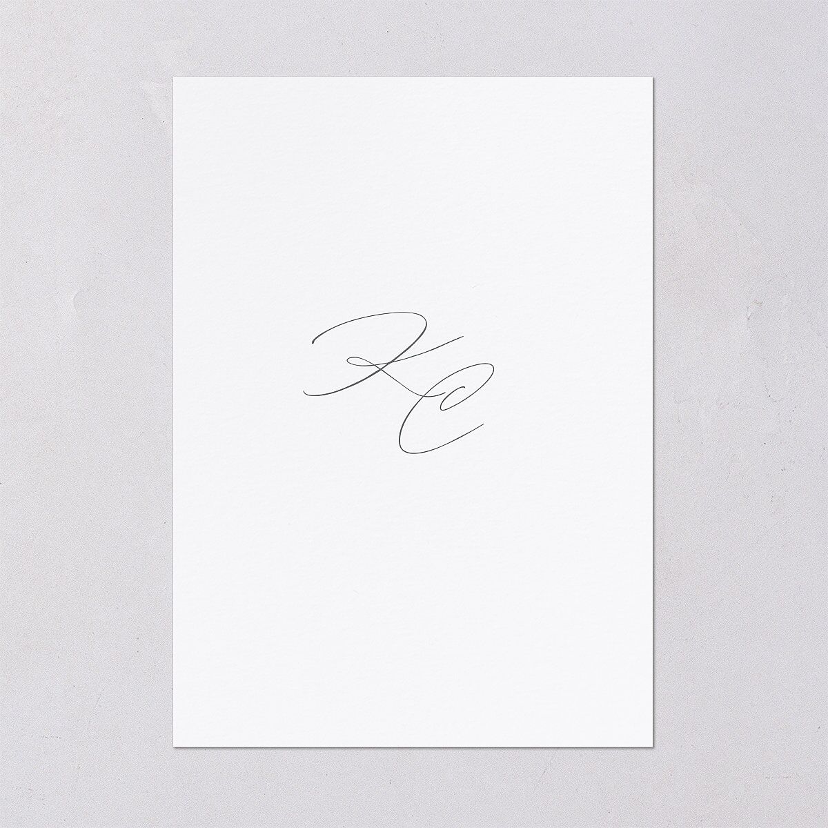 Classic Landscape Wedding Invitations Steel Gray Signature Blank No Standard
