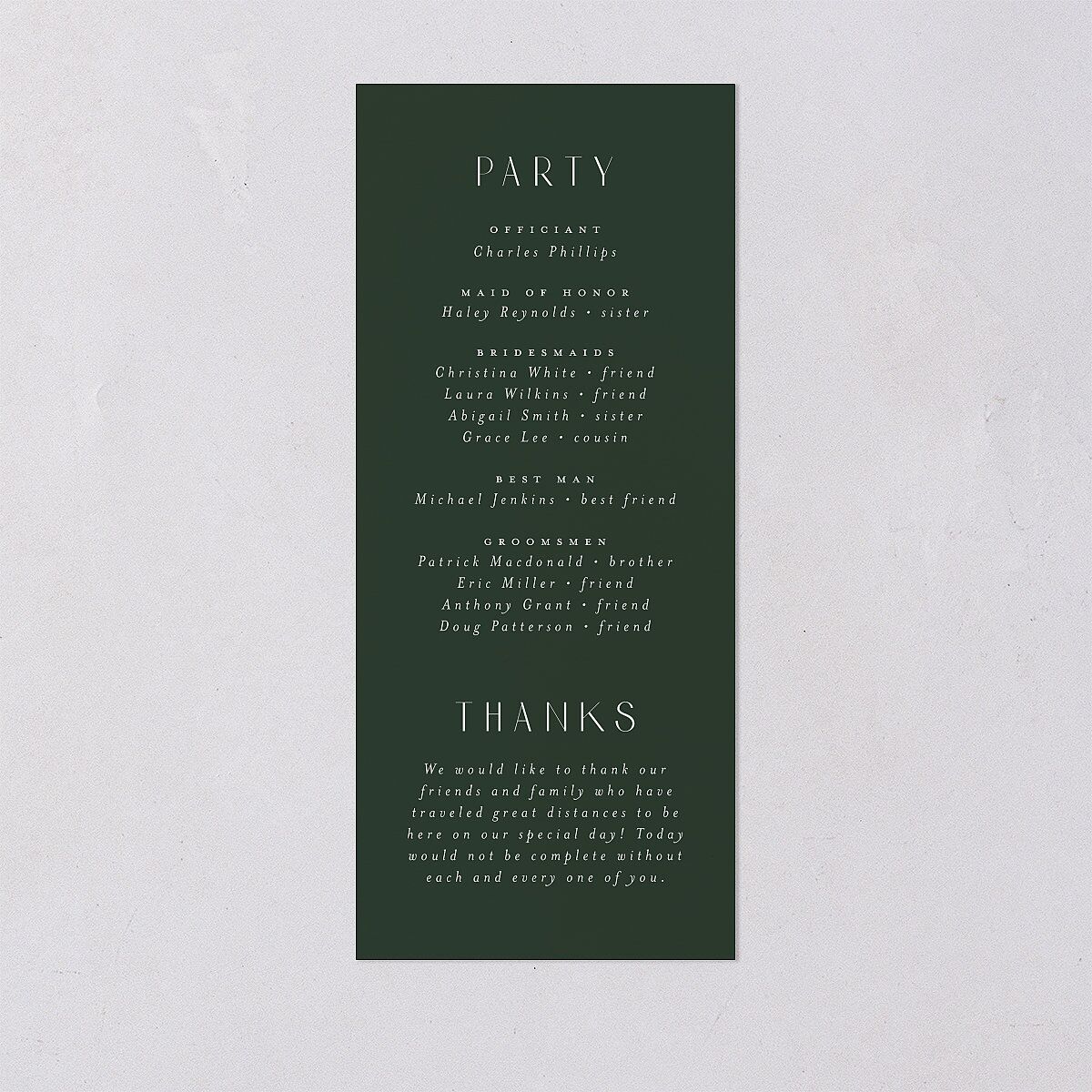 Gilded Leaves Wedding Programs Gold Hunter Green Signature
