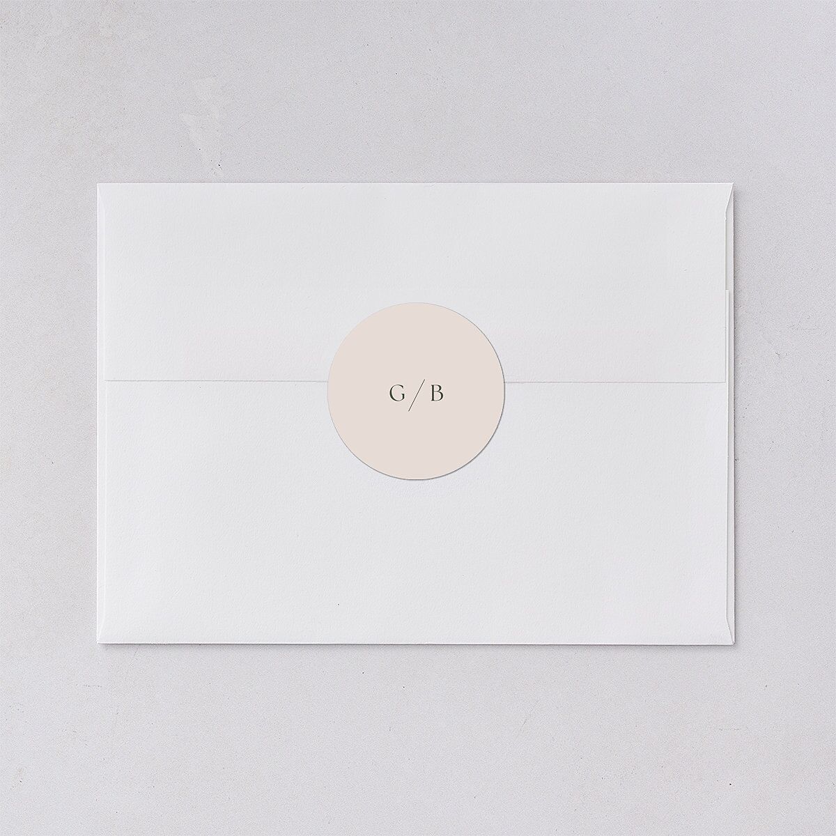 Pastel Garden Wedding Stickers Linen Circle