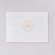 Pastel Garden Wedding Stickers Linen Circle