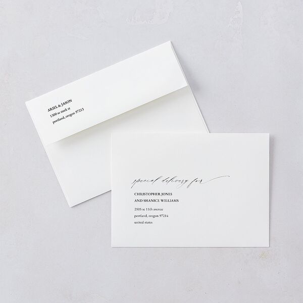 Modern Rose Wedding Invitations Plum Signature Blank No Standard