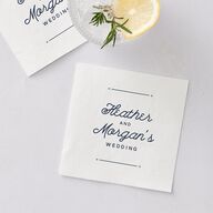 Vintage Mountain Cocktail Napkins Dusty Blue Napkin Uncoined