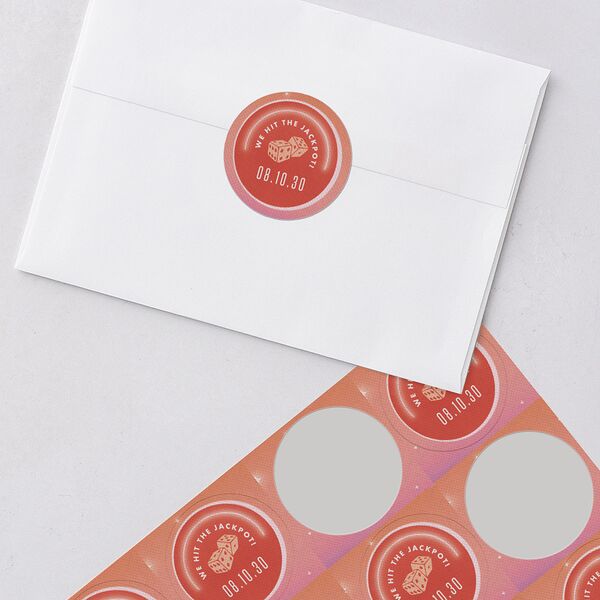 Las Vegas Love Wedding Stickers Pinot Sticker