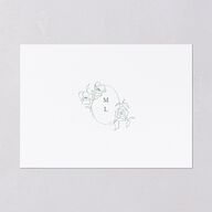 Floral Adornment Wedding Invitations Eucalyptus Signature Blank No Standard