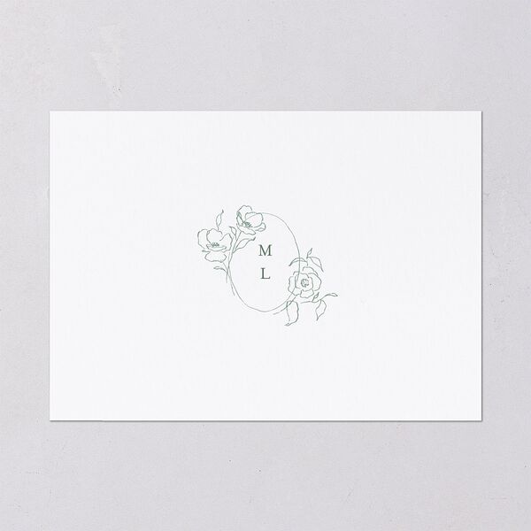 Floral Adornment Wedding Invitations Eucalyptus Signature Blank No Standard
