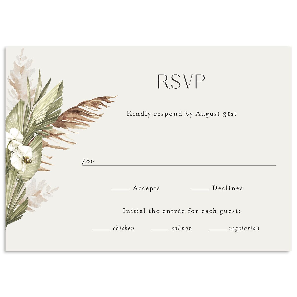 Bohemian Altar Wedding Response Cards