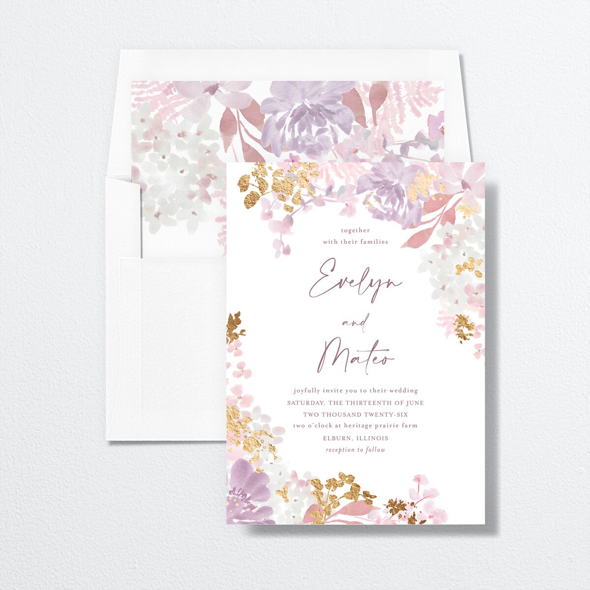 Hydrangea Garden Standard Envelope Liners envelope-and-liner