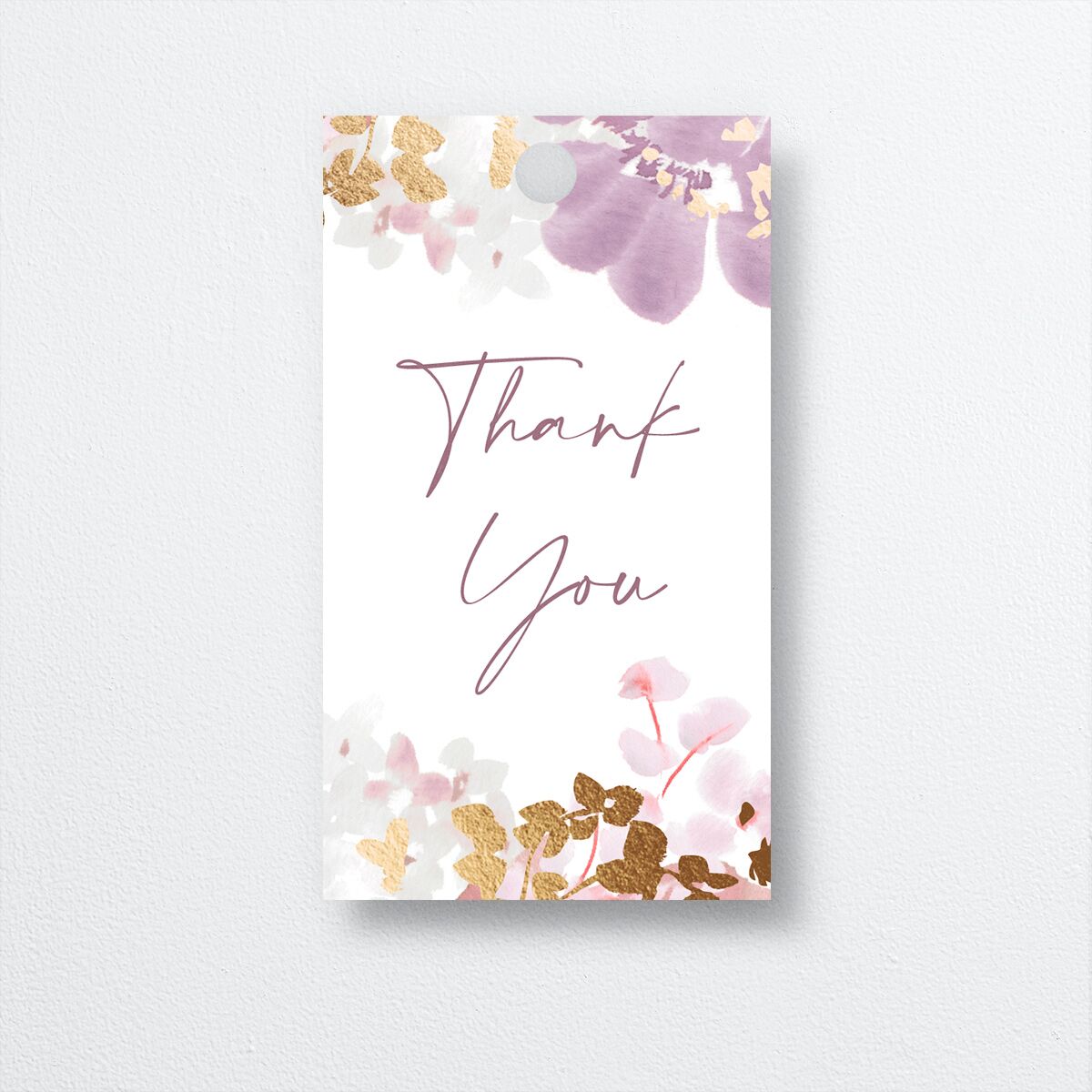 Hydrangea Garden Favor Gift Tags back in purple