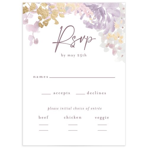 Hydrangea Garden Wedding Response Cards - 