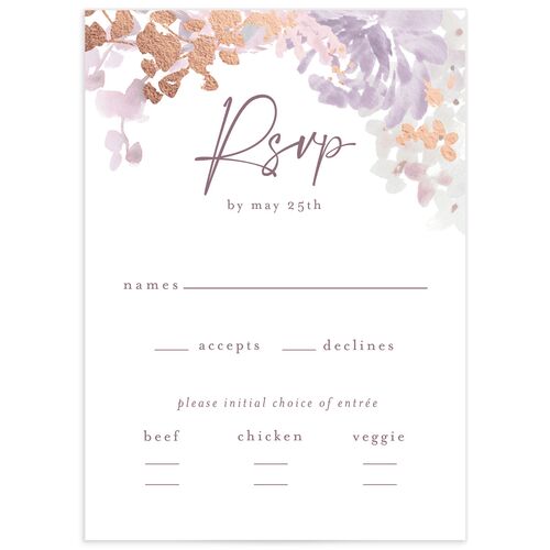 Hydrangea Garden Wedding Response Cards - 