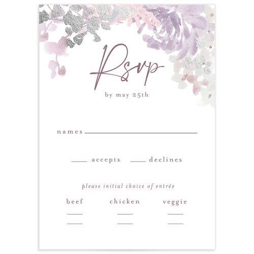 Hydrangea Garden Wedding Response Cards - 