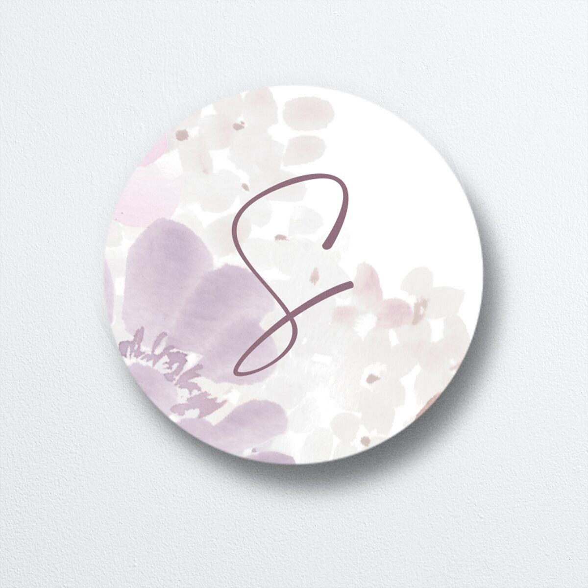 Hydrangea Garden Wedding Stickers front