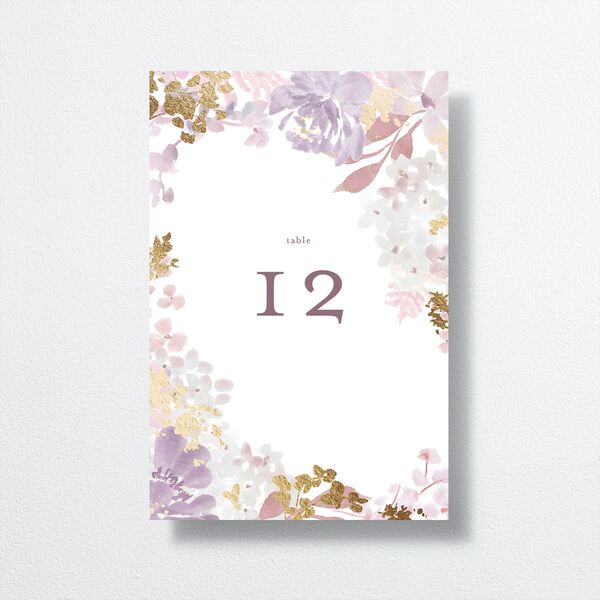 Hydrangea Garden Table Numbers front