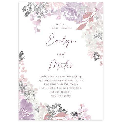 Hydrangea Garden Wedding Invitations - 