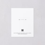 Elegant Mountain Monogram Save the Date Petite Cards Pure White Signature smooth Blank No Standard