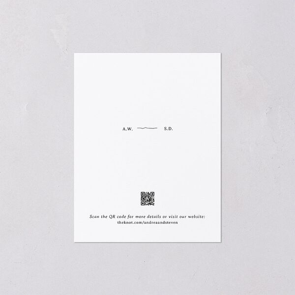 Elegant Mountain Monogram Save the Date Petite Cards Pure White Signature smooth Blank No Standard
